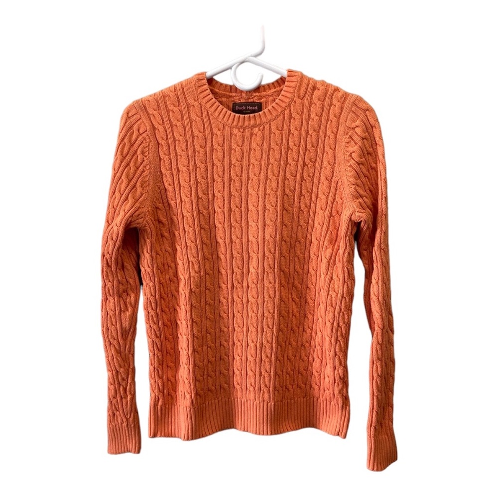 Duck Head Classic Cable Knit Women’s Pullover Sweater Size Medium
